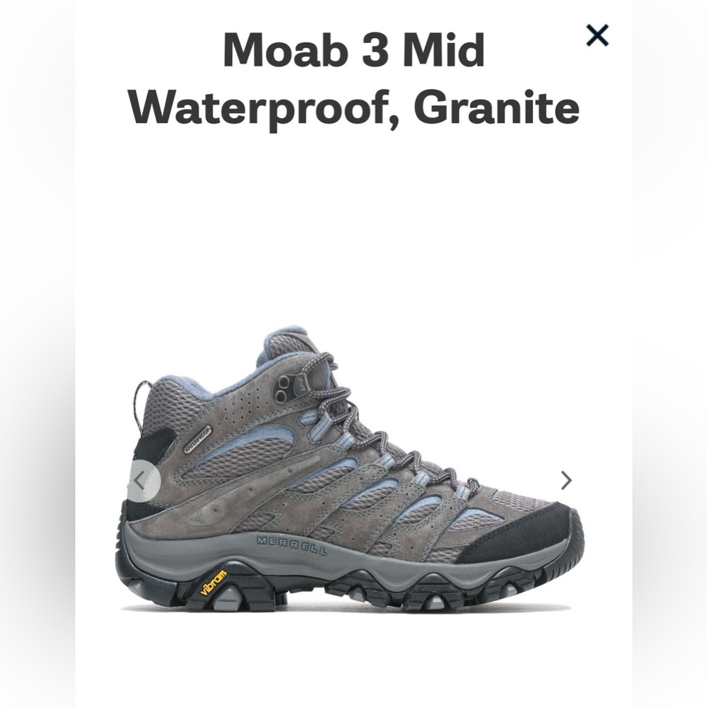 Merrell women’s hiking boots